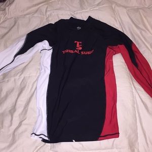 tribal surf rash guard